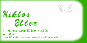 miklos eller business card